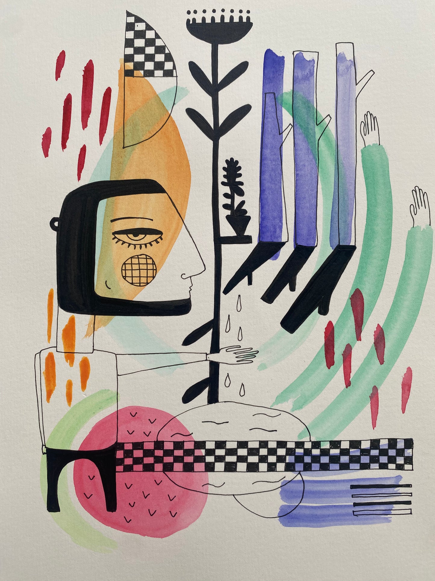 Original Work on Paper No. 09