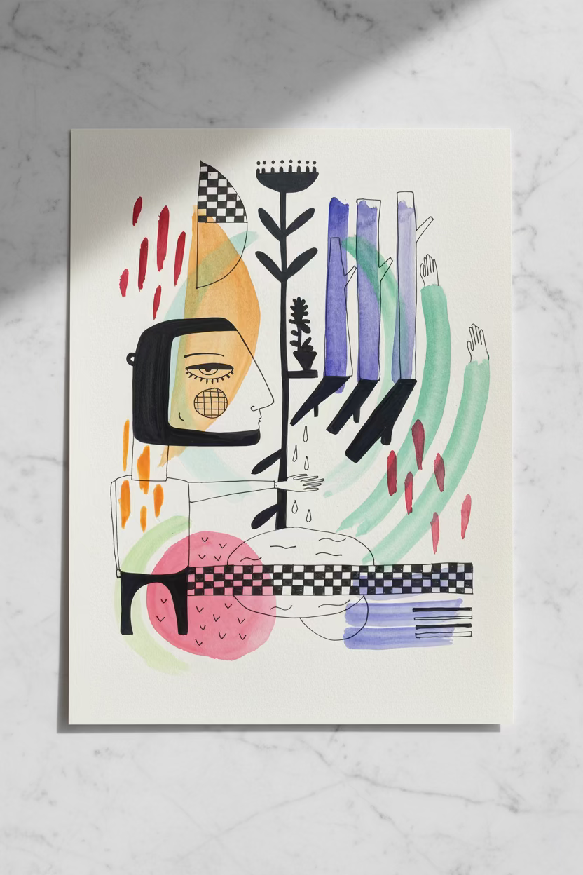 Original Work on Paper No. 09