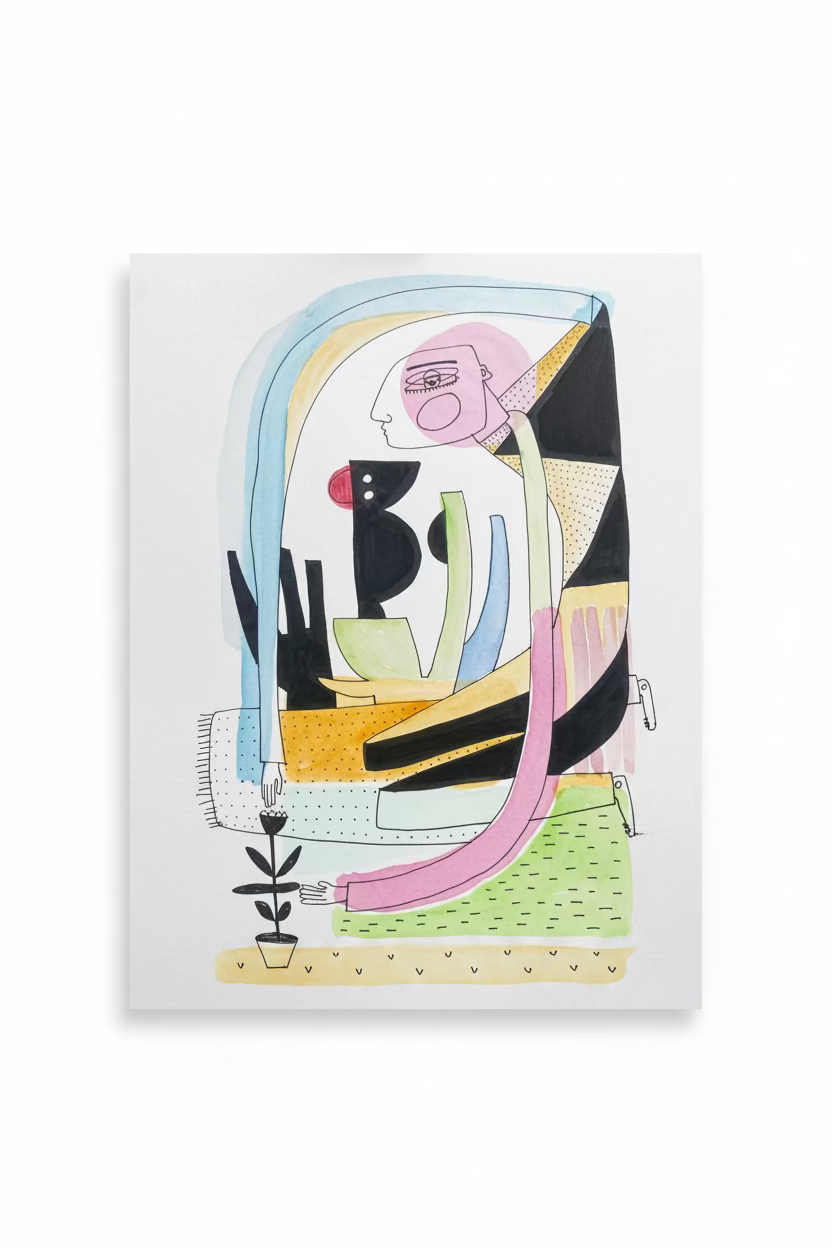 Original Work on Paper No. 08